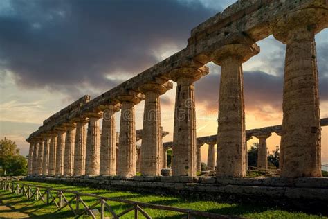 First Temple of Hera in Paestum Stock Image - Image of heritage, culture: 269451027