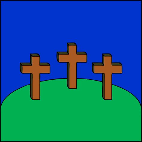 3 Crosses On A Hill - ClipArt Best