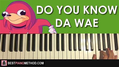 HOW TO PLAY - UGANDAN KNUCKLES - DO YOU KNOW DA WAE (Piano Tutorial Lesson) - YouTube