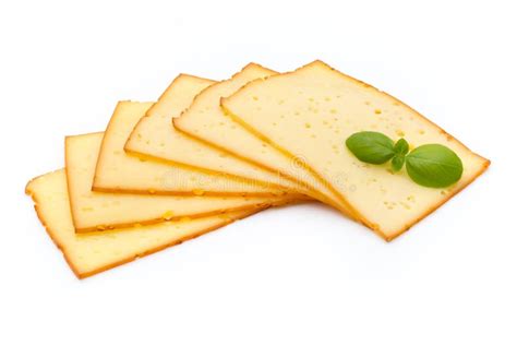 Cheese Slices Isolated on the White Background Stock Photo - Image of yellow, isolated: 138989856