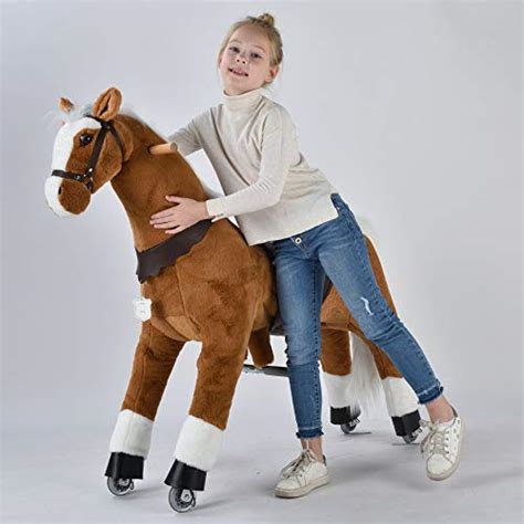 Ufree Large Ride on Horse Toy, Ride on Bounce up and Down and Move, 44 ...