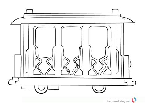 Trolley from Daniel Tiger Coloring Pages - Free Printable Coloring Pages