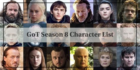 List Of Characters In Game Of Thrones With Pictures - PictureMeta