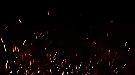 Mesmerizing Fire Sparks: Nighttime Loop Stock Motion Graphics SBV ...