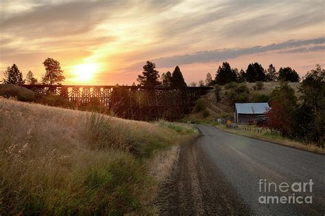 Camas Prairie Testle at Dawn Photograph by Idaho Scenic Images Linda ...