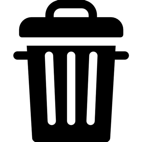 Rubbish bin Basic Rounded Filled icon