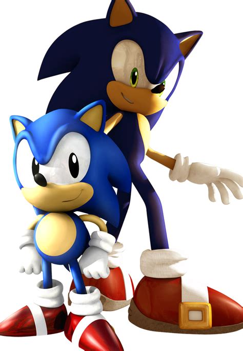 Classic and Modern Sonic by Zunachina on DeviantArt