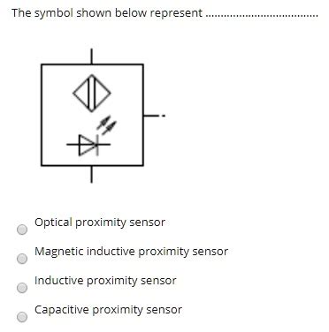 SOLVED: The symbol shown below represent Optical proximity sensor Magnetic inductive proximity ...