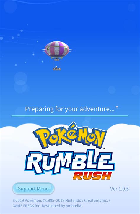 Pokémon Rumble Rush (Mobile): Software updates (latest: Ver. 1.6.1) – Perfectly Nintendo