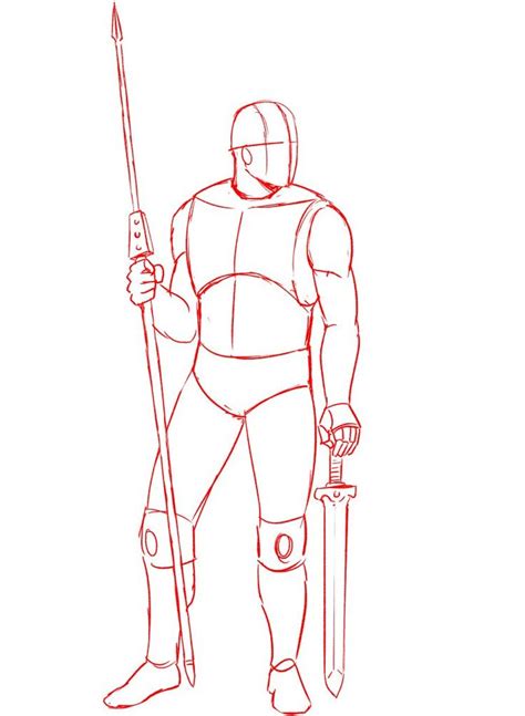 Learn to draw a Roman soldier in 7 easy steps - Improveyourdrawings.com ...