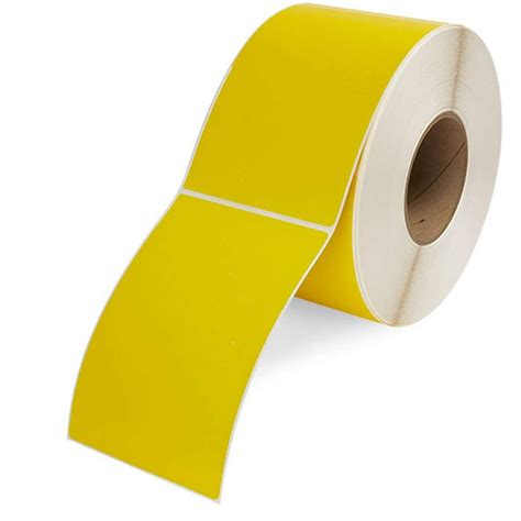 AMZ Supply 4000 Pack of Thermal Transfer Yellow Labels 4" x 6" Thermal Shipping Label with 3 ...