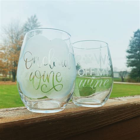 Custom Etched Wine Glasses | Etsy