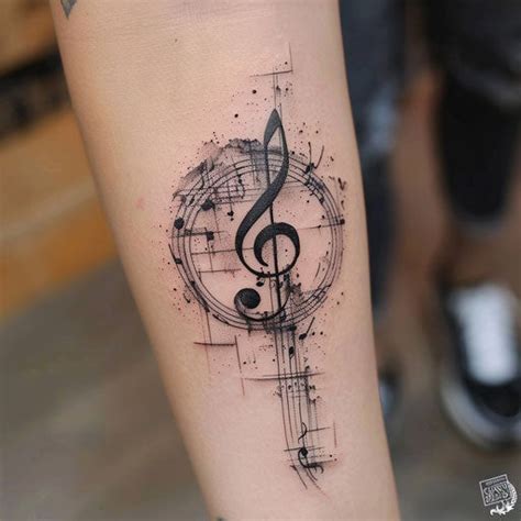 Radiant Music Note Tattoo Design Kit – IMAGELLA