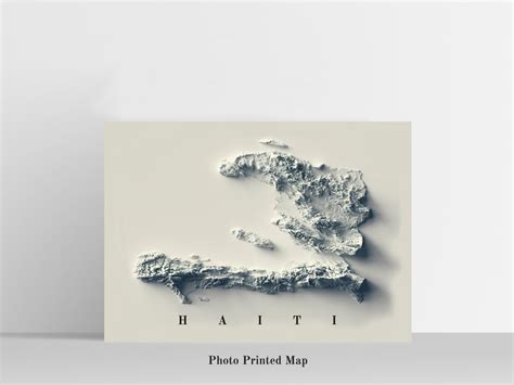 Haiti 2D Relief Map – Think About Maps