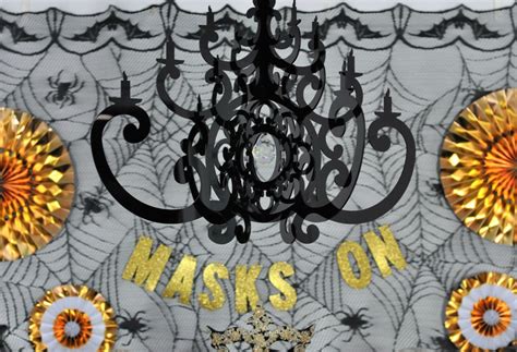 Masks on for our Halloween Masquerade Party - Fern and Maple