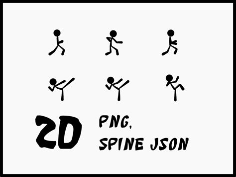 Stick Figure Walking Sprite Sheet