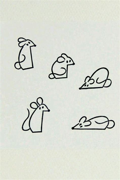 Mini Drawings, Doodle Drawings, Doodle Art, Easy Drawings, Animal Drawings, Simple Doodles, Cute ...