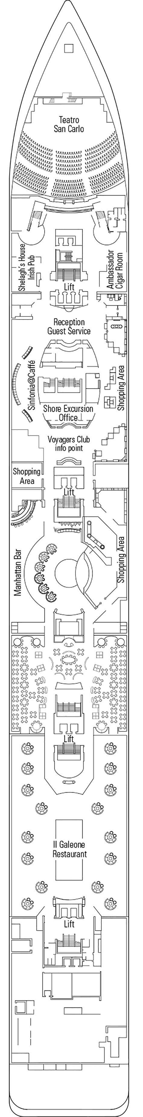 Deck Plan for MSC Sinfonia | Iglu Cruise