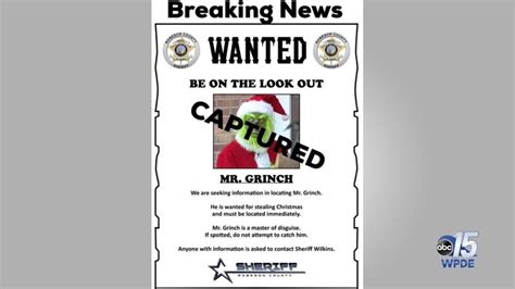 'You're a mean one, Mr. Grinch:' Robeson Co. Sheriff's Office arrests ...