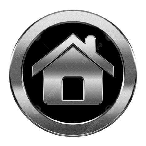 Home Icon Silverisolated On White Background Web, Web, Page, Push PNG Transparent Image and ...