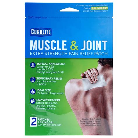 Buy Coralite Pain Relieving Patch - Extra Strength Joint & Muscle Pain ...