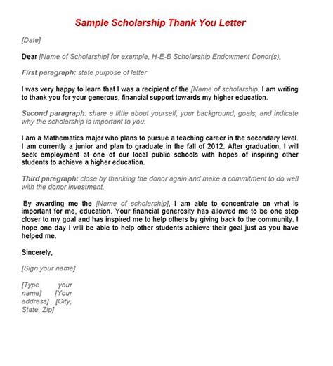 11+ Scholarship Thank You Letter Sample for Doc, PDF, Words | Mous Syusa