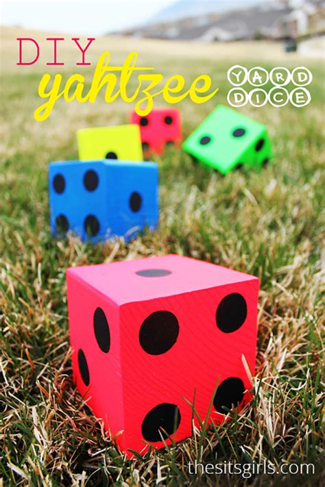 DIY Lawn Yahtzee Dice | Spring Party Outside Game