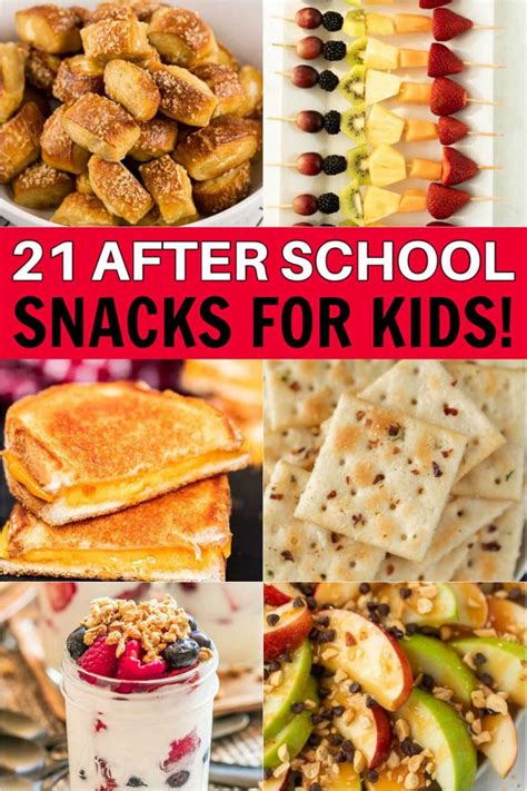 21 After School Snacks for Kids - Easy snack recipes