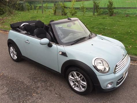 Baby Blue Mini Cooper Convertible - Mini Cooper Cars