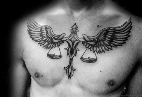 Chest Angel Wings Tattoo Design - Under Asia