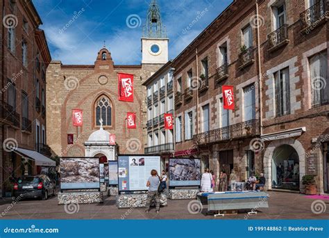 Street of Perpignan, France during the Famous Exhibition Visa Editorial ...