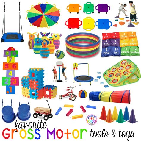 gross motor toys and tools for indoor and outdoor recess for little learners