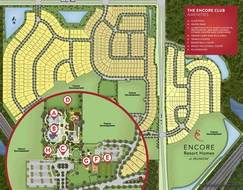 Encore Resort Homes At Reunion - Encore Club At Reunion - Reunion Florida Map - Printable Maps