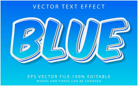 Blue Text Effect Graphic by sinikestore · Creative Fabrica