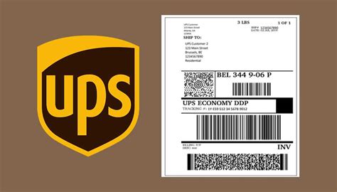 Ups Shipping Label Template Word Printable Label Temp - vrogue.co