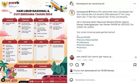 Pemerintah Resmi Tetapkan 27 Hari Libur Nasional dan Cuti Bersama Tahun 2024, Simak Hari serta ...