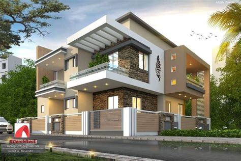 Corner elevation | Modern house design, Bungalow house design, Duplex ...