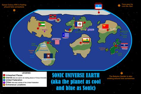 Sonic Earth World Map by Blazerona on DeviantArt