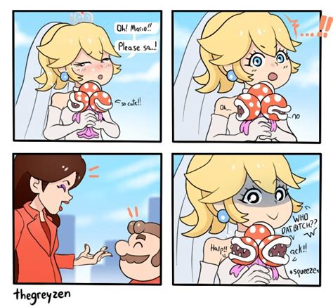 「For this #ThrowbackThursday lets bring back my yandere Peach」Chrisの漫画