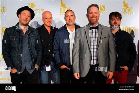 MercyMe band members attend the 46th Annual GMA Dove Awards at Lipscomb ...