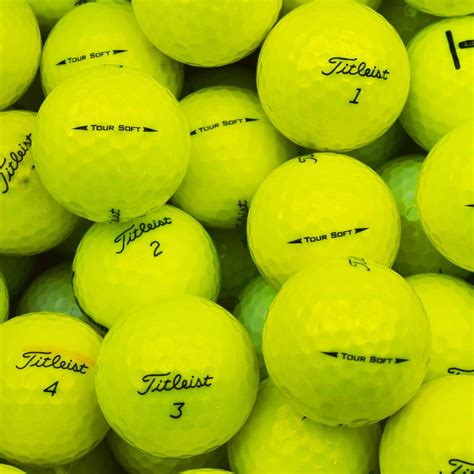 Titleist Tour Soft Yellow Lake Balls - MailOrderGolf - Cheap Golf Balls