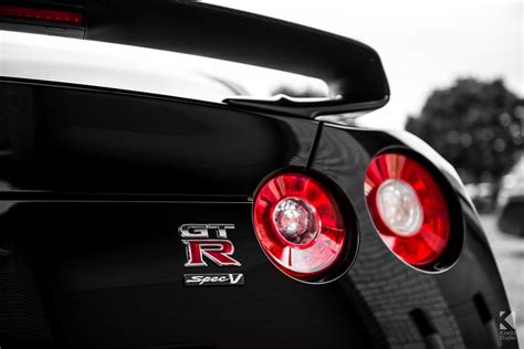 Nissan GT-R Spec V R35 Rear Lights and Badge Detail - Kiseki Studio