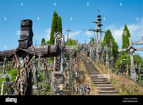 Hill of crosses, Siauliai Stock Photo - Alamy