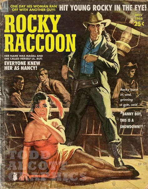 Beatles rocky Raccoon Western Pulp Magazine Mashup - Etsy UK