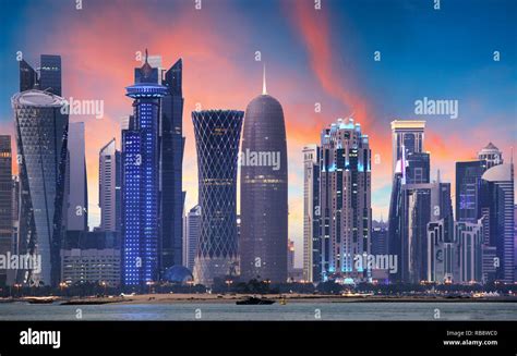 Doha skyline, Qatar Stock Photo - Alamy