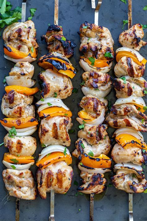 Grilled Chicken Kebabs - Momsdish