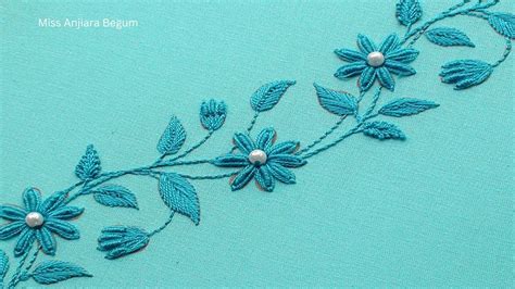 "Stunning Hand Embroidery Border Designs for Paste Color Fabric" - YouTube