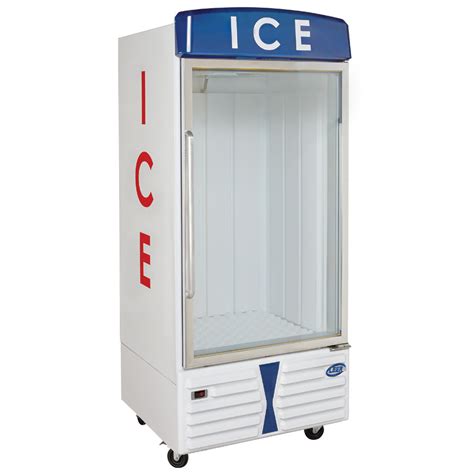 Leer 30AD-FGF 36" Indoor Auto Defrost Ice Merchandiser with Straight ...