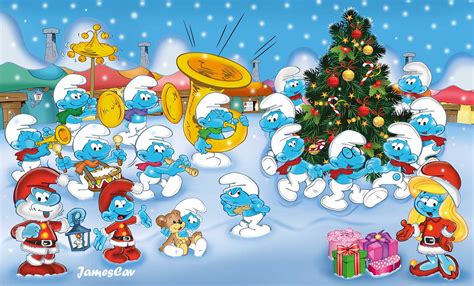 The Smurf Christmas by JamesCav on DeviantArt