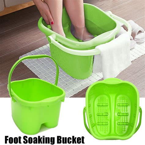 Green Japanese Foot Soaking Bucket Basin Tub Spa Bath Detox Soak/Scrub ...